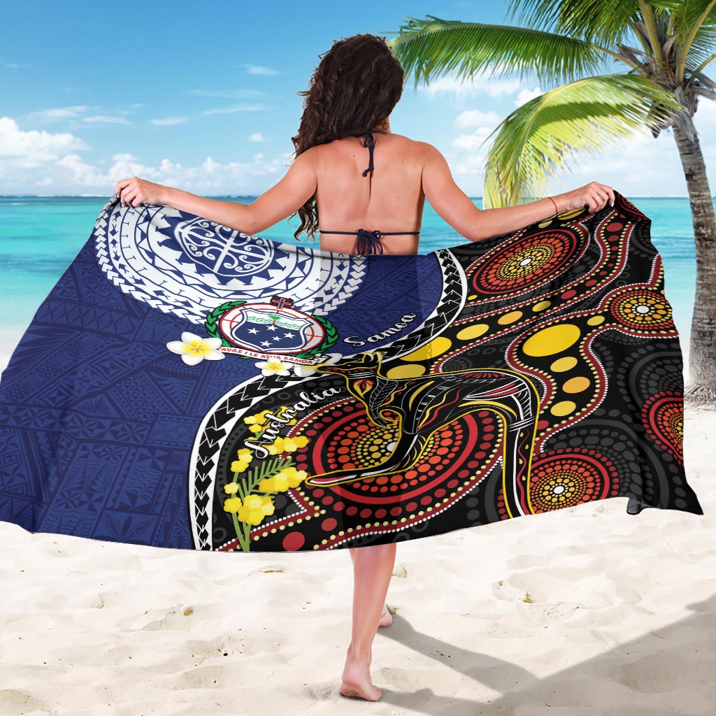 Samoa And Australia Together Sarong Aboriginal Mix Polynesian