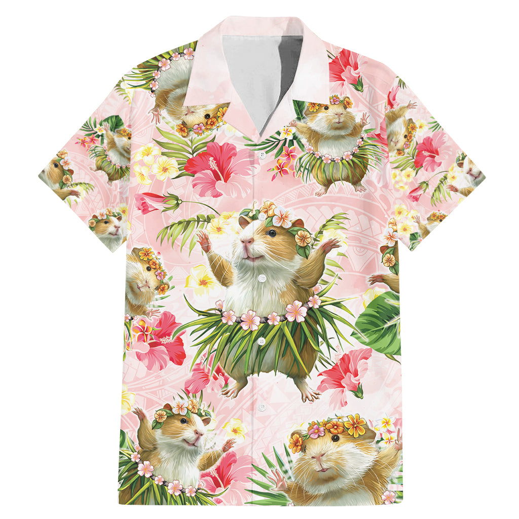 Hawaii Guinea Hula Pig Family Matching Mermaid Dress and Hawaiian Shirt Funny Tropical Style