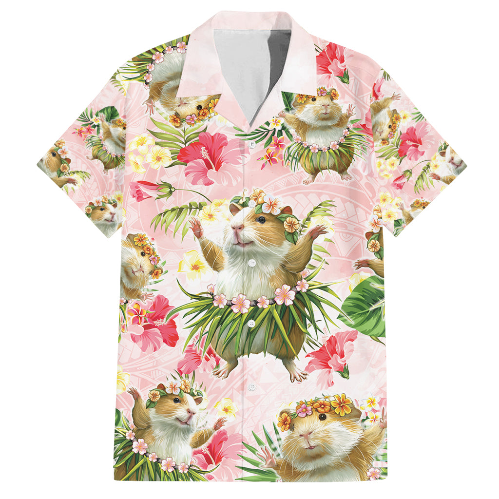 Hawaii Guinea Hula Pig Family Matching Summer Maxi Dress and Hawaiian Shirt Funny Tropical Style