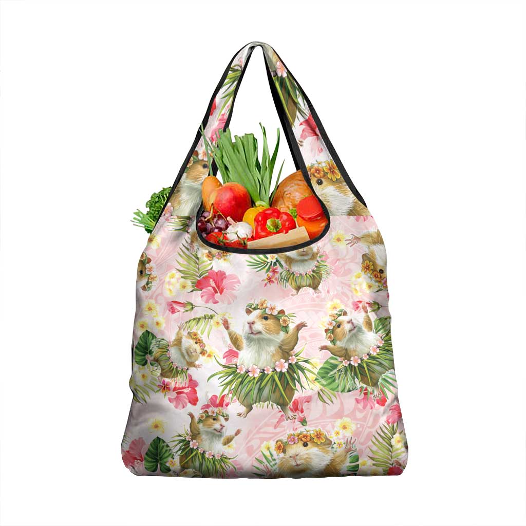 Hawaii Guinea Hula Pig Grocery Bag Funny Tropical Style