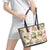 Hawaii Guinea Hula Pig Leather Tote Bag Funny Tropical Style