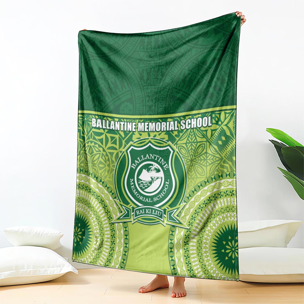 Ballantine Memorial School Blanket With Fijian Tapa Pattern