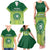 Personalised Ballantine Memorial School Family Matching Tank Maxi Dress and Hawaiian Shirt With Fijian Tapa Pattern