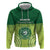 Personalised Ballantine Memorial School Hoodie With Fijian Tapa Pattern