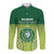 Personalised Ballantine Memorial School Long Sleeve Button Shirt With Fijian Tapa Pattern