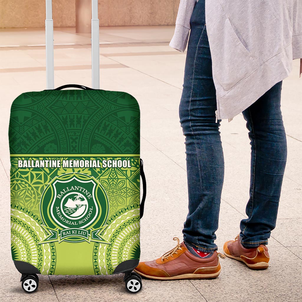 Ballantine Memorial School Luggage Cover With Fijian Tapa Pattern