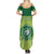 Personalised Ballantine Memorial School Summer Maxi Dress With Fijian Tapa Pattern