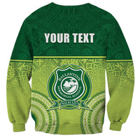 Personalised Ballantine Memorial School Sweatshirt With Fijian Tapa Pattern LT05 - Polynesian Pride