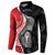 New Zealand Aotearoa Button Sweatshirt Kiwi Fern Maori Pattern Red Version
