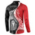 New Zealand Aotearoa Button Sweatshirt Kiwi Fern Maori Pattern Red Version