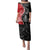 New Zealand Aotearoa Family Matching Puletasi and Hawaiian Shirt Kiwi Fern Maori Pattern Red Version