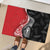 New Zealand Aotearoa Rubber Doormat Kiwi Fern Maori Pattern Red Version
