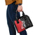 New Zealand Aotearoa Shoulder Handbag Kiwi Fern Maori Pattern Red Version