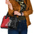New Zealand Aotearoa Shoulder Handbag Kiwi Fern Maori Pattern Red Version