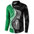 New Zealand Aotearoa Button Sweatshirt Kiwi Fern Maori Pattern Green Version
