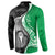 New Zealand Aotearoa Button Sweatshirt Kiwi Fern Maori Pattern Green Version