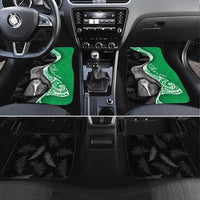 New Zealand Aotearoa Car Mats Kiwi Fern Maori Pattern Green Version