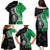 New Zealand Aotearoa Family Matching Puletasi and Hawaiian Shirt Kiwi Fern Maori Pattern Green Version
