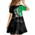 New Zealand Aotearoa Family Matching Tank Maxi Dress and Hawaiian Shirt Kiwi Fern Maori Pattern Green Version