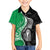 New Zealand Aotearoa Kid Hawaiian Shirt Kiwi Fern Maori Pattern Green Version