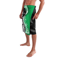 New Zealand Aotearoa Lavalava Kiwi Fern Maori Pattern Green Version