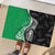 New Zealand Aotearoa Rubber Doormat Kiwi Fern Maori Pattern Green Version