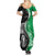 New Zealand Aotearoa Summer Maxi Dress Kiwi Fern Maori Pattern Green Version