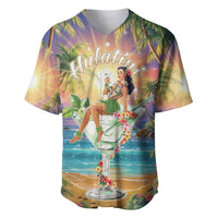 Aloha Hawaii Baseball Jersey Hula Martini Tropical Vibes - Polynesian Pride