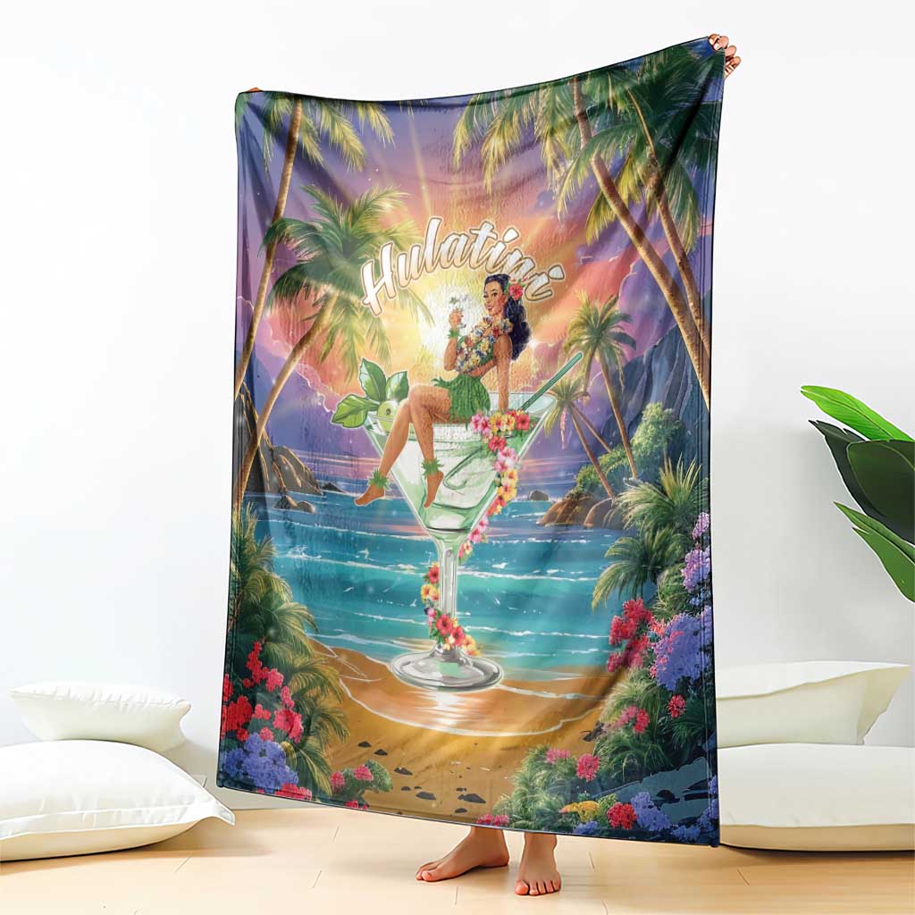 Aloha Hawaii Blanket Hula Martini Tropical Vibes - Polynesian Pride