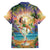 Aloha Hawaii Family Matching Tank Maxi Dress and Hawaiian Shirt Hula Martini Tropical Vibes - Polynesian Pride