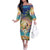 Aloha Hawaii Off The Shoulder Long Sleeve Dress Hula Martini Tropical Vibes - Polynesian Pride