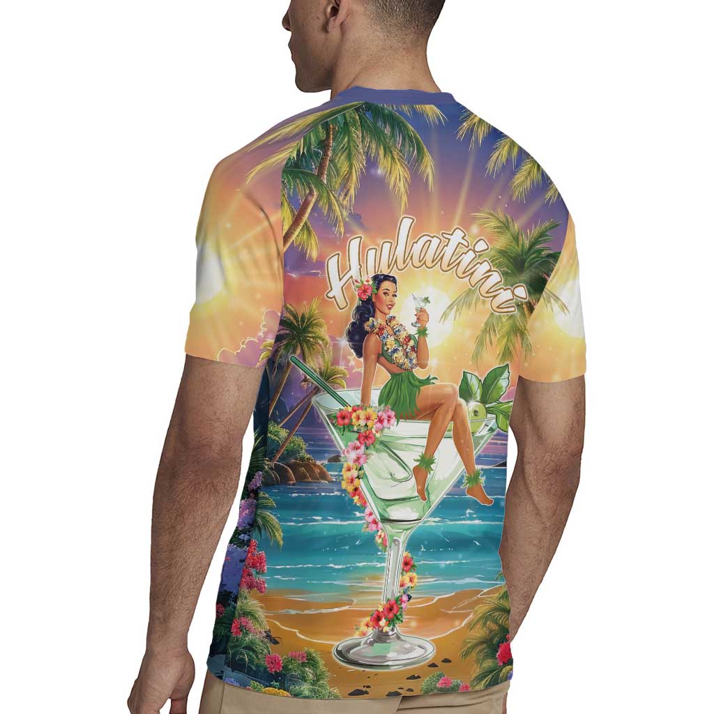 Aloha Hawaii Rugby Jersey Hula Martini Tropical Vibes - Polynesian Pride