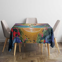Aloha Hawaii Tablecloth Hula Martini Tropical Vibes - Polynesian Pride