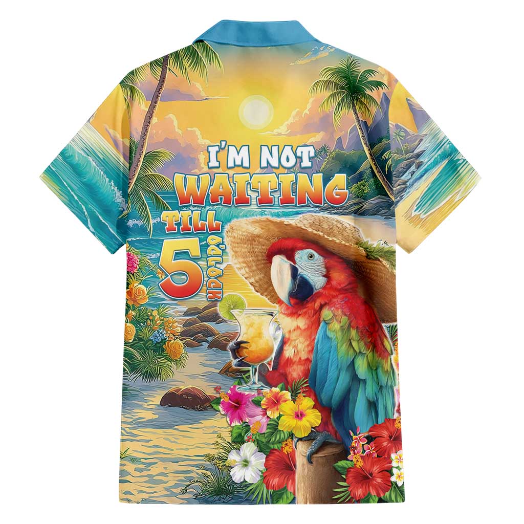 Hawaii Parrot Family Matching Summer Maxi Dress and Hawaiian Shirt Im Not Waiting Till 5 Oclock LT05 - Polynesian Pride