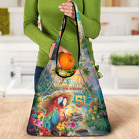 Hawaii Parrot Grocery Bag Im Not Waiting Till 5 Oclock - Polynesian Pride