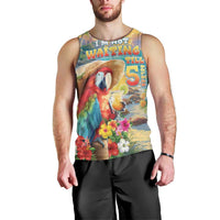 Hawaii Parrot Men Tank Top Im Not Waiting Till 5 Oclock