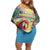 Hawaii Parrot Off Shoulder Short Dress Im Not Waiting Till 5 Oclock - Polynesian Pride