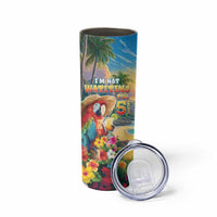 Hawaii Parrot Skinny Tumbler Im Not Waiting Till 5 Oclock - Polynesian Pride