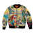 Hawaii Parrot Sleeve Zip Bomber Jacket Im Not Waiting Till 5 Oclock - Polynesian Pride