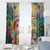 Hawaii Parrot Window Curtain Im Not Waiting Till 5 Oclock - Polynesian Pride