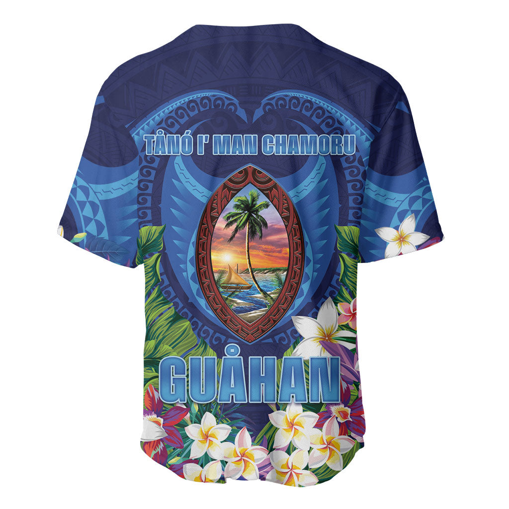 Guam Liberation Day Baseball Jersey Pas Para I Chamoru LT05 - Polynesian Pride