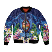 Guam Liberation Day Bomber Jacket Pas Para I Chamoru LT05 Unisex Navy - Polynesian Pride