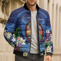 Guam Liberation Day Bomber Puffer Jacket Pas Para I Chamoru LT05 - Polynesian Pride