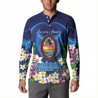 Guam Liberation Day Button Sweatshirt Pas Para I Chamoru LT05 - Polynesian Pride