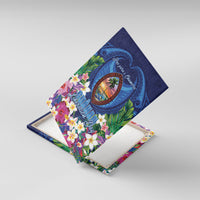 Guam Liberation Day Canvas Wall Art Pas Para I Chamoru LT05 With Frame Navy - Polynesian Pride
