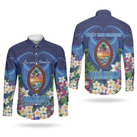 Guam Liberation Day Couples Matching Puletasi and Long Sleeve Button Shirt Pas Para I Chamoru LT05 - Polynesian Pride