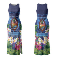 Guam Liberation Day Couples Matching Tank Maxi Dress and Long Sleeve Button Shirt Pas Para I Chamoru LT05 - Polynesian Pride