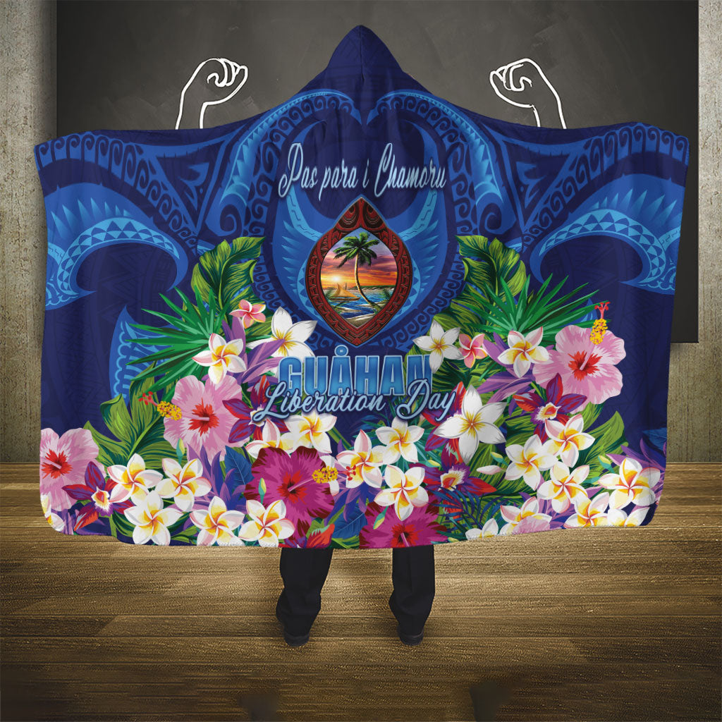 Guam Liberation Day Hooded Blanket Pas Para I Chamoru LT05 - Polynesian Pride