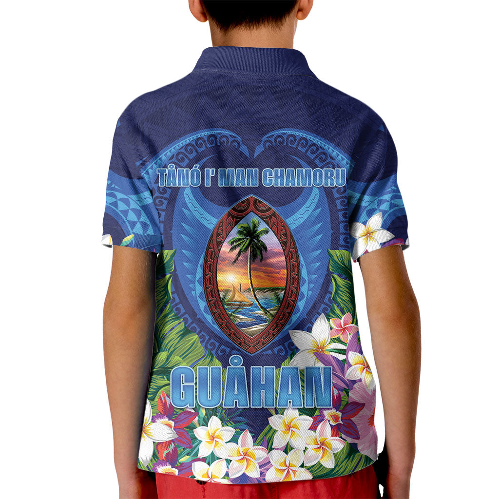 Guam Liberation Day Kid Polo Shirt Pas Para I Chamoru LT05 - Polynesian Pride