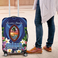 Guam Liberation Day Luggage Cover Pas Para I Chamoru LT05 Navy - Polynesian Pride
